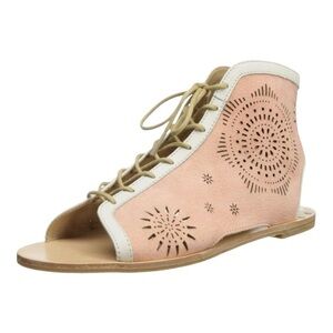 Koolaburra Pink and Cream Women's Sandals